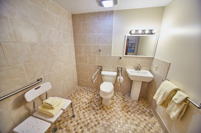 Shower with Built-in Seating